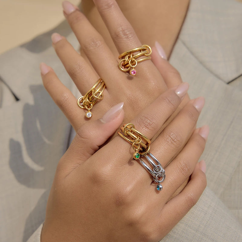 Kika Delicate Divided Finger Rings