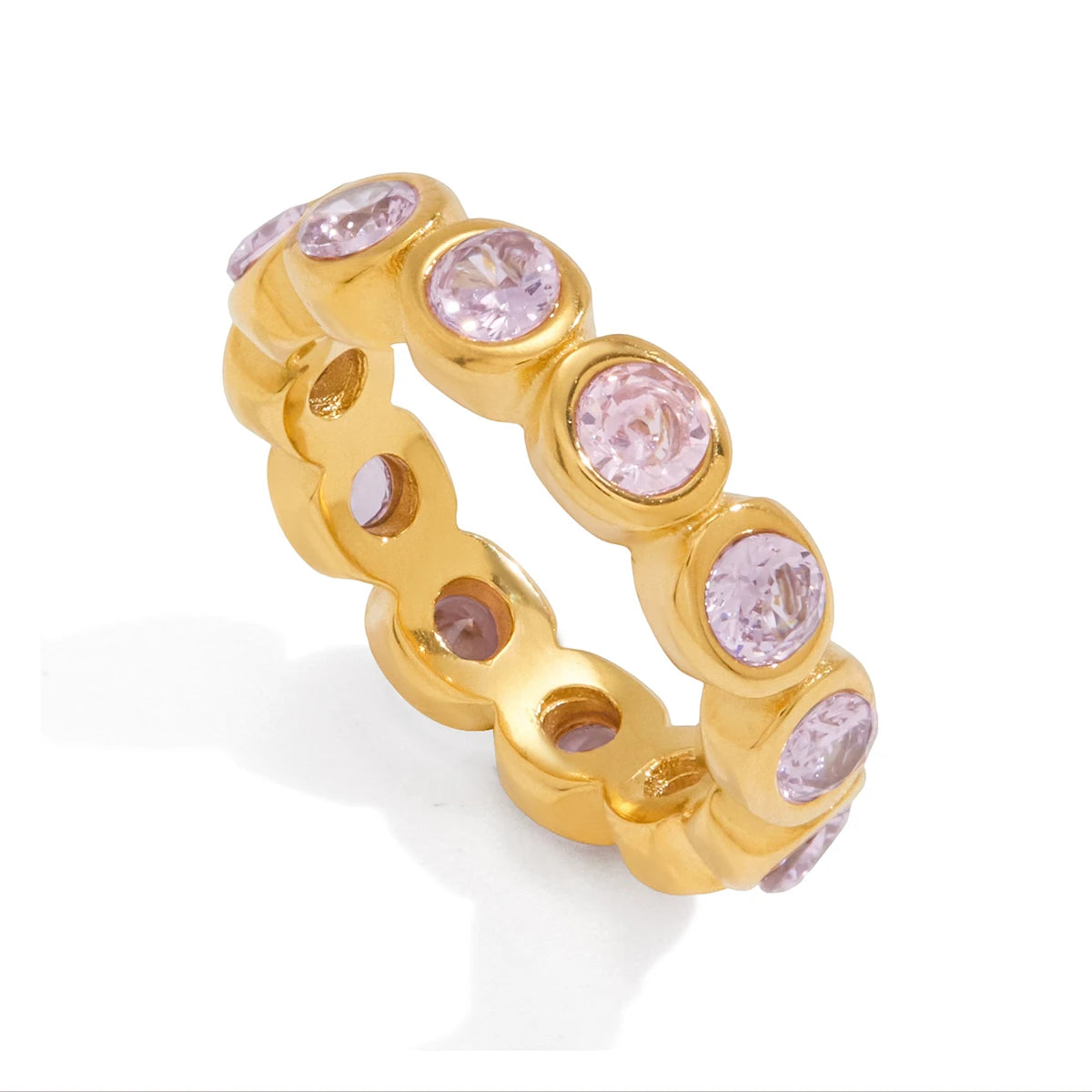 Water Drop shaped Sparkling Ring