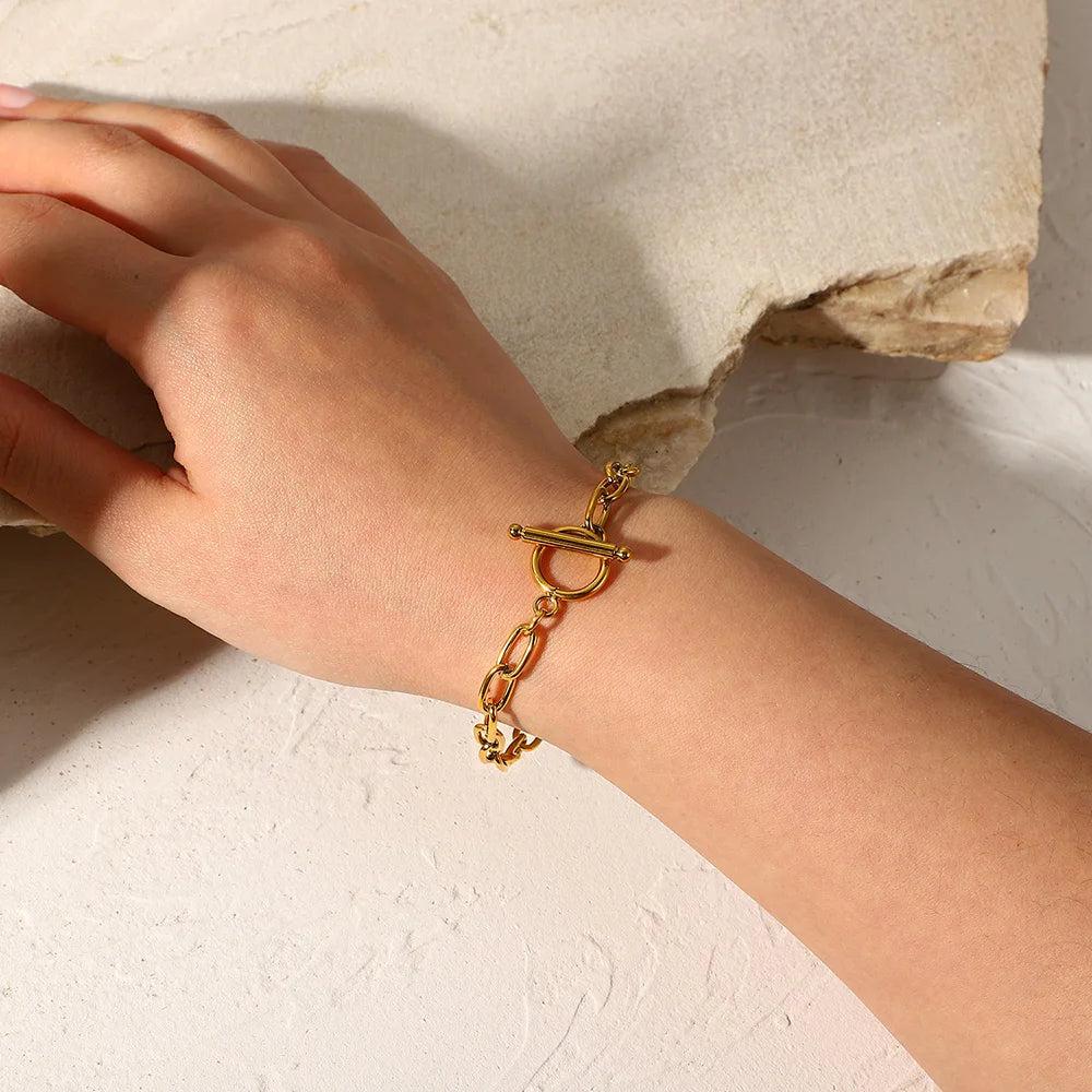 KIKA Classic OT Buckle Chain Bracelet Stainless Steel 316L