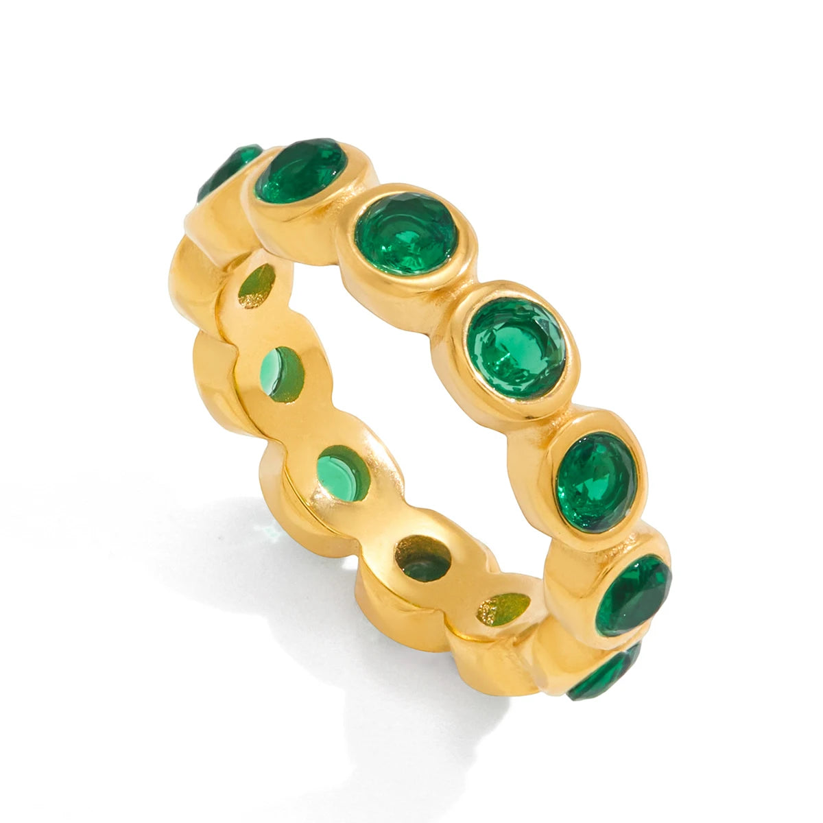 Water Drop shaped Sparkling Ring