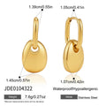 KIKA Geometric Water Drop Earrings18K Gold PVD Plated Stainless Steel 316L
