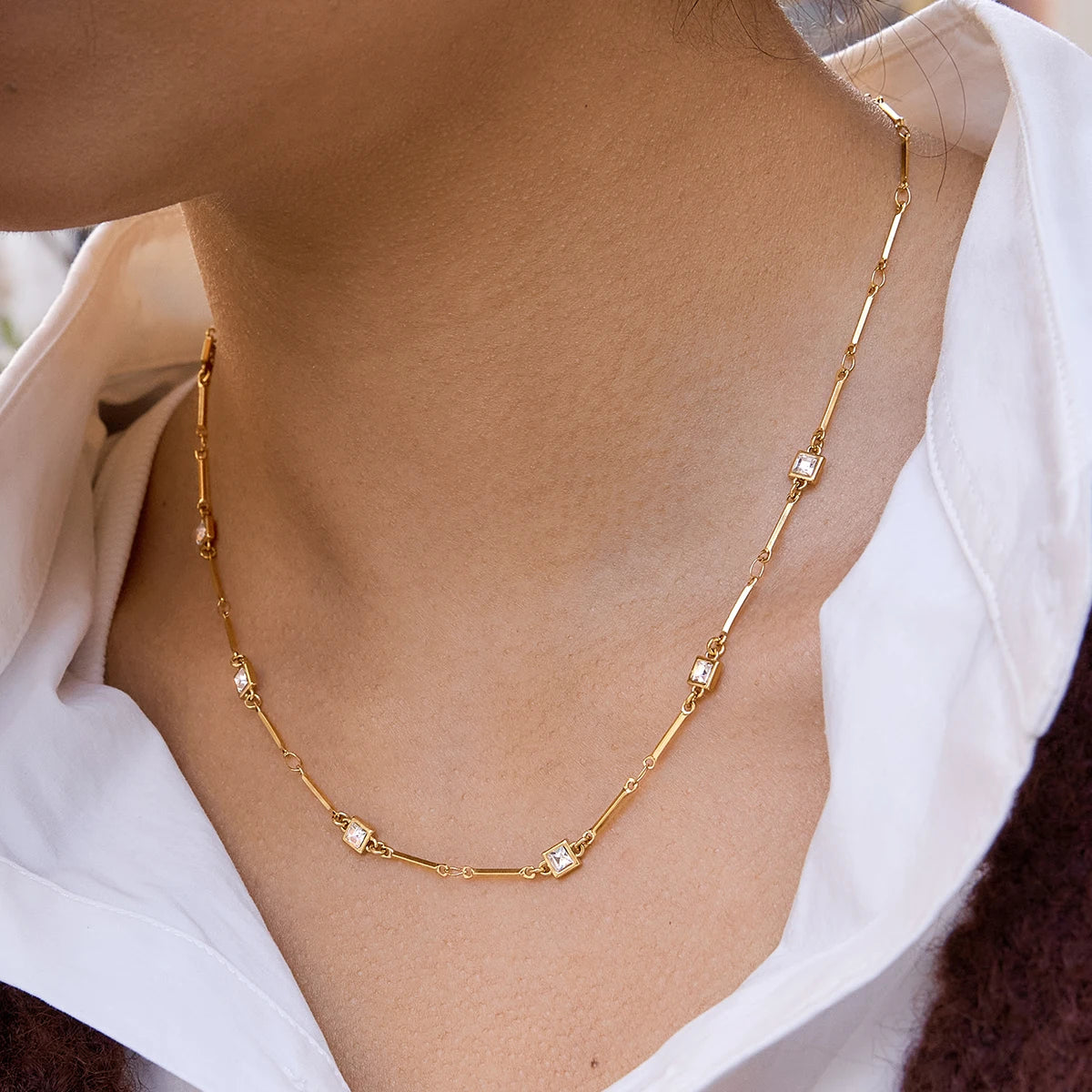 Kika Delicate Zircon Necklace