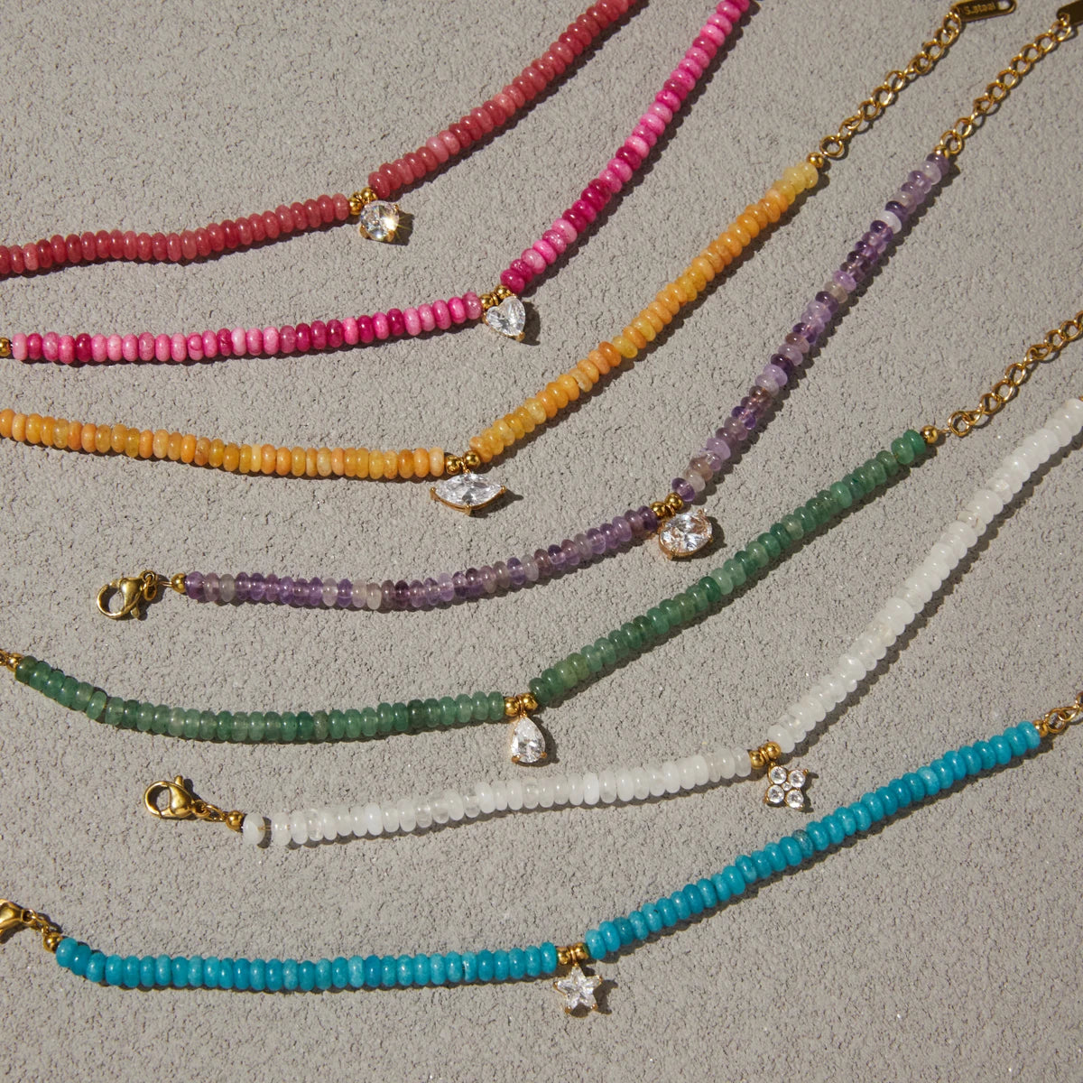 Kika Delicate Geometric Zircon Pendant Necklace