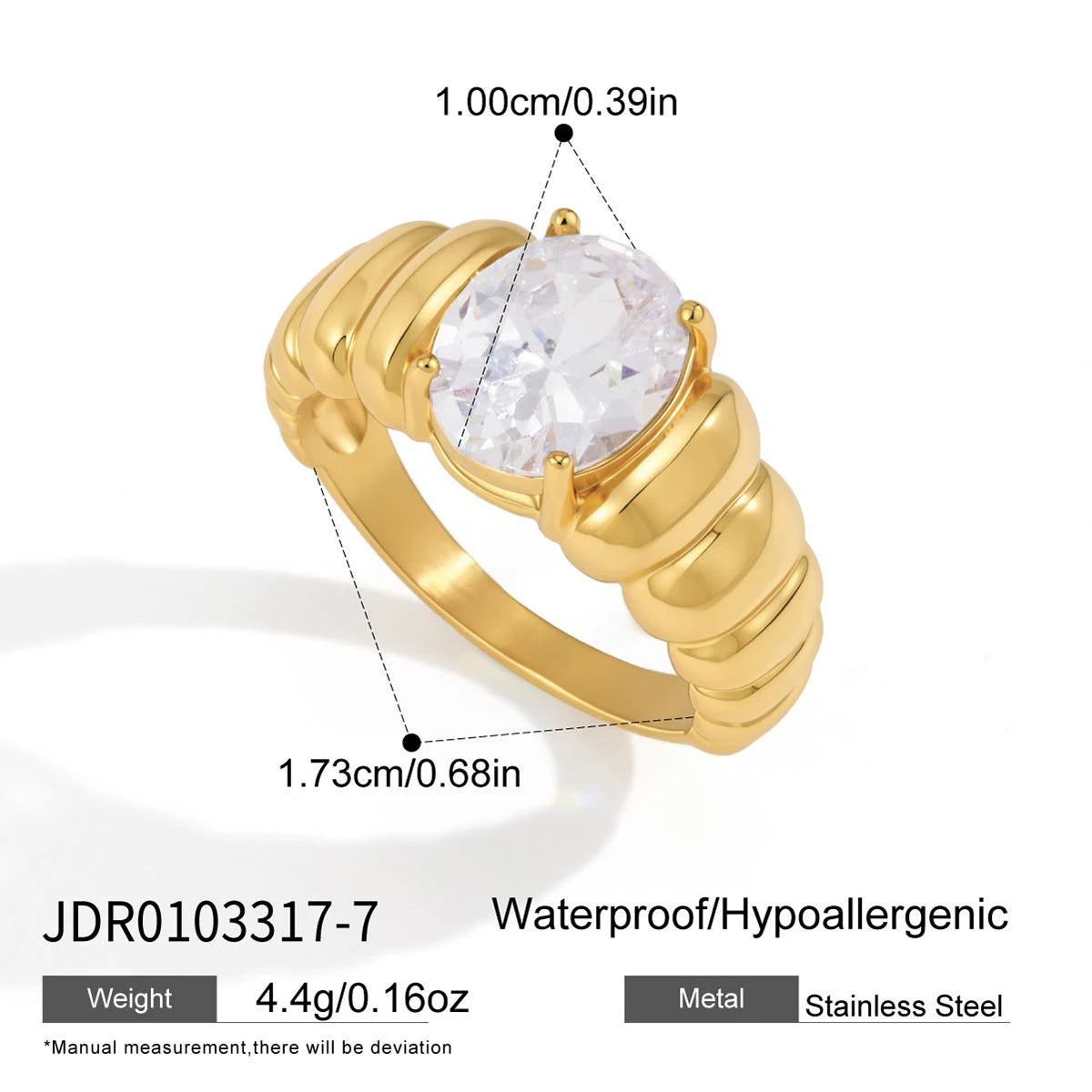 Kika CZ Personalized Zircon Ring