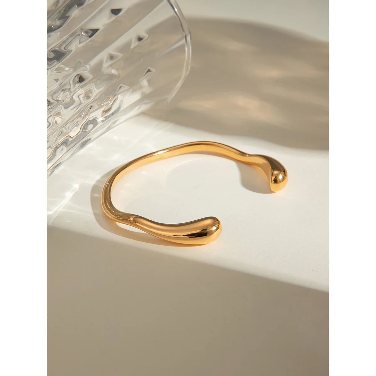 Kika  Opening Stainless Steel Wrist Bracelet Bangle