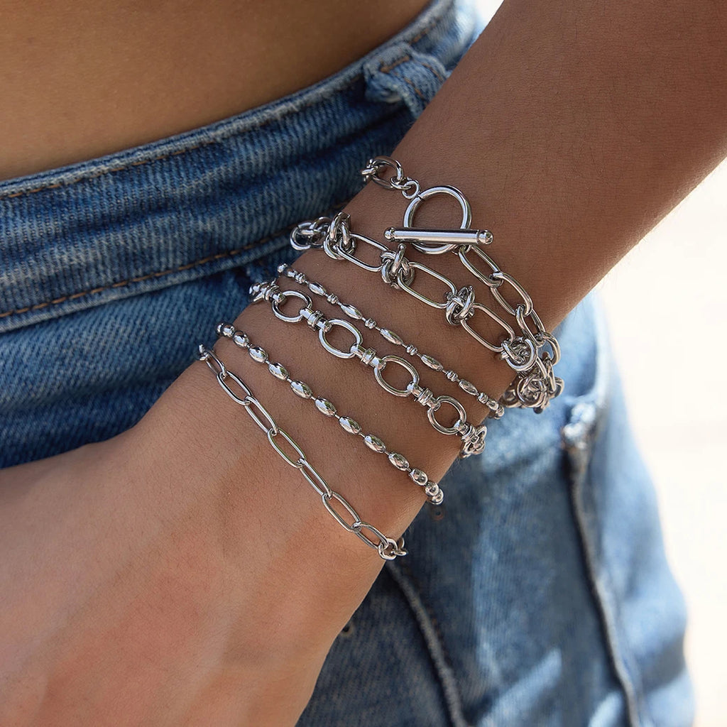 Kika Minimalist Chain Necklace Bracelet