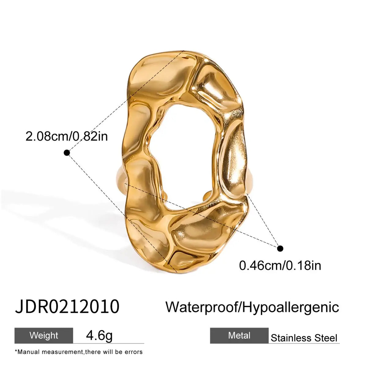 Minimalist Line Ring Stackable Hollow Ring