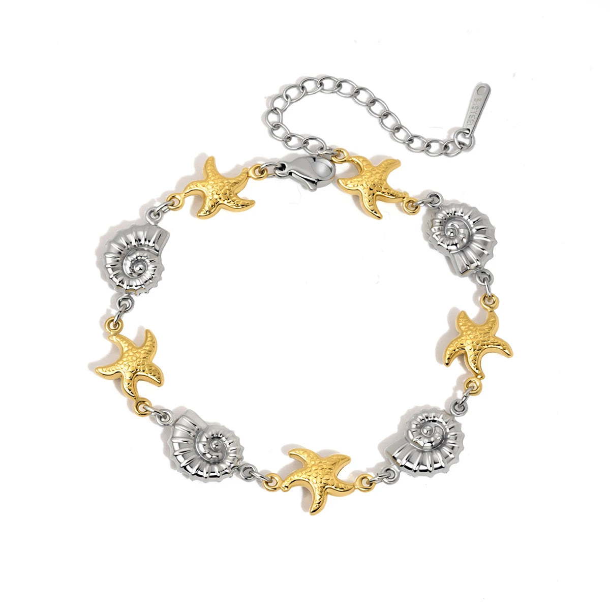 Kika Classic Artificial Tooth Shell Starfish Conch Bracelet