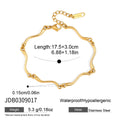 KIKA Classic Wave Shape Chain Bracelet For Women Minimalist 18K Gold PVD Plated Stainless Steel Bracelet Fashion Jewelry Gift