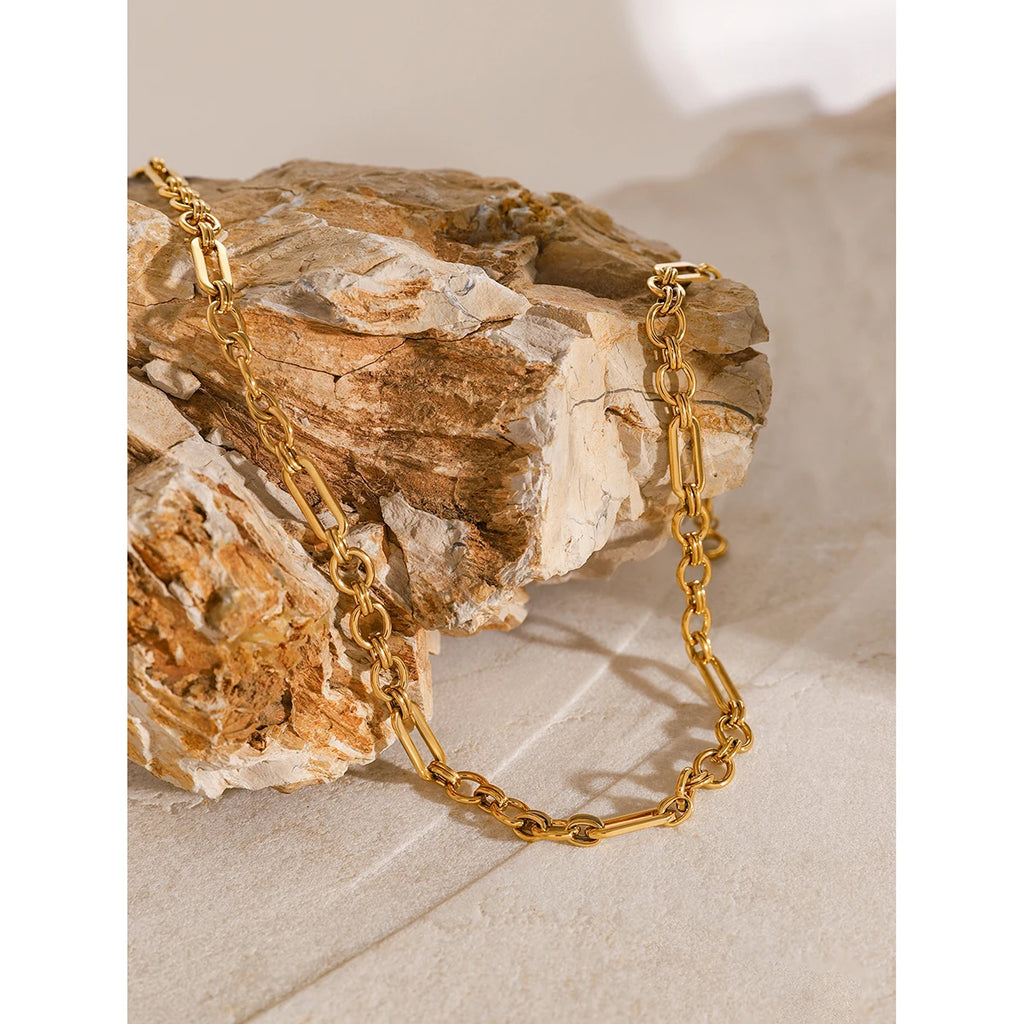 Necklace Bracelet for Women Statement Fashion Jewelry PVD Plated