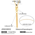 Chain Tassel Y-Shaped Chain Necklace
