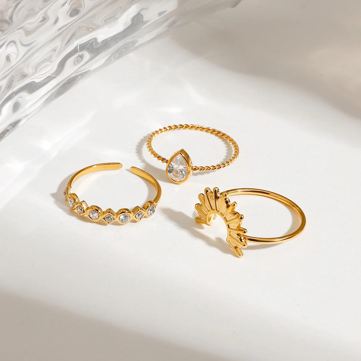 Kika Fashion 18K Gold Color Plated Stainless Steel
