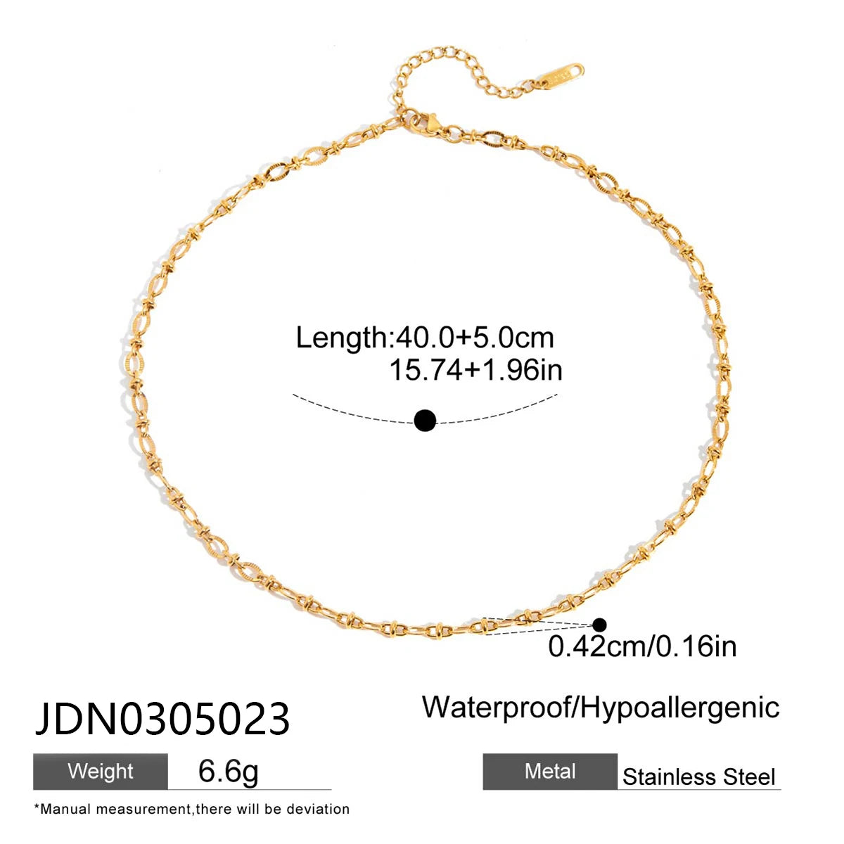 Vintage White Round Zircon Necklace