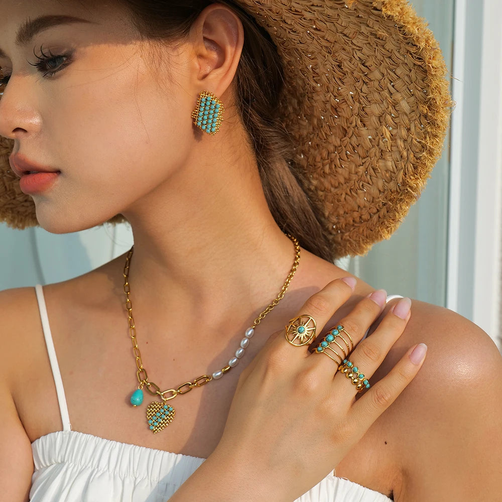 Kika Gold Color Sunshine Ring Full Sunburst Ring Rising Sun Dainty  Celestial Jewelry Stackable Ring Gift Wife