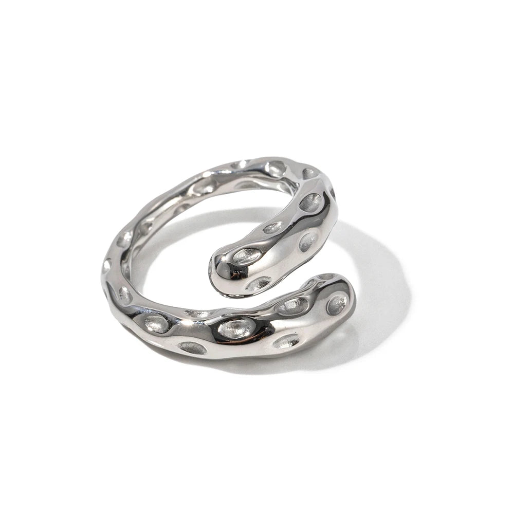 Kika Contemporary Statement Ring Asymmetry Sensuous Contours Bangle or Cuff Shape And Form Waterproof