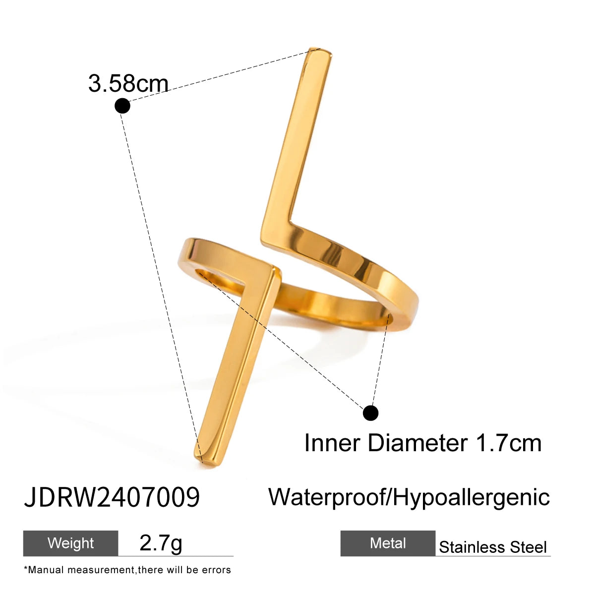 Geometric Open Ring Stacked Irregular