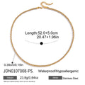 Kika Minimalism Two Color Personalized Ball Chain Fried Dough Twists Winding Necklace