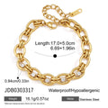 KIka Delicate Zircon Chunky Chain Necklace Bracelet