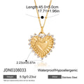 Kika Temperament Heart Pendant Chain Necklace