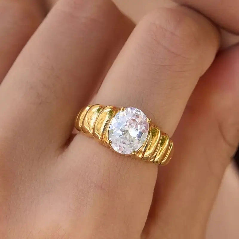 Kika CZ Personalized Zircon Ring