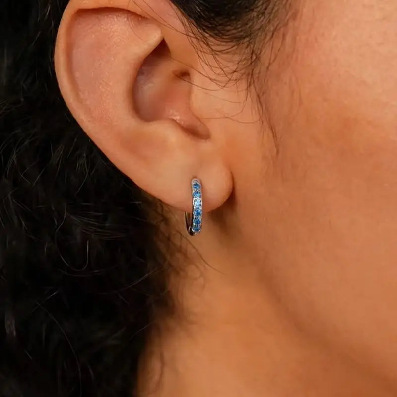 KIKA Minimalist Cubic Zirconia Clip Earrings PVD Plated Stainless Steel 316L