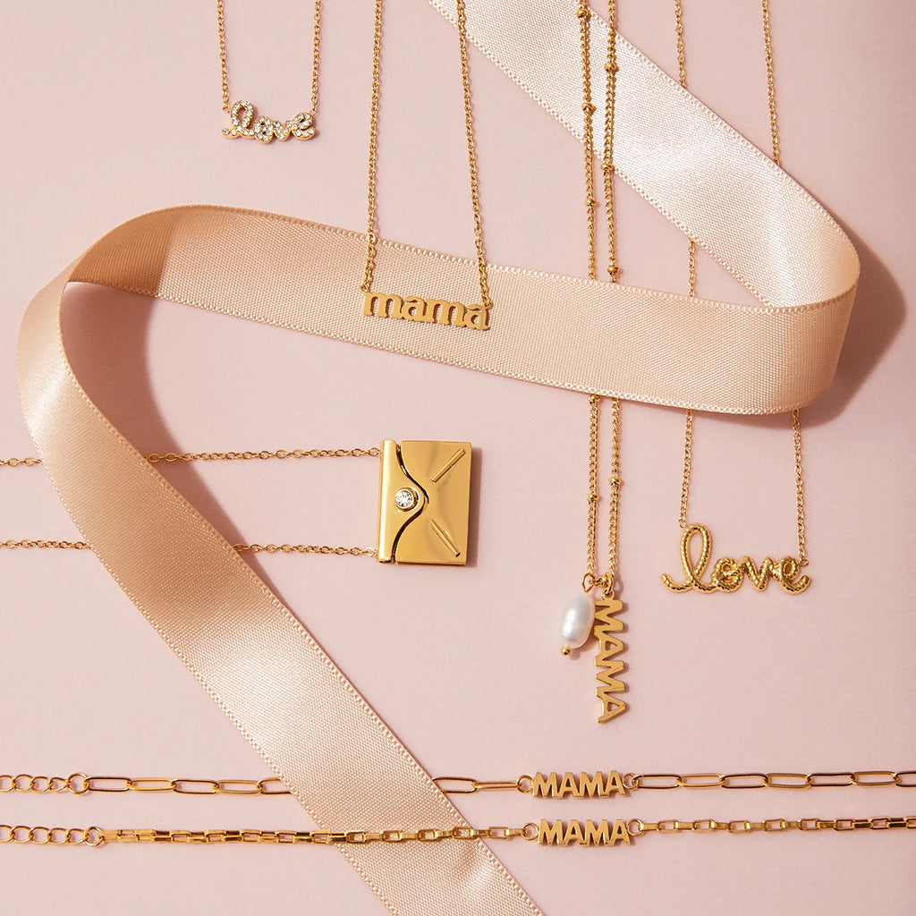 Kika Minimalist Letter Envelope Necklace