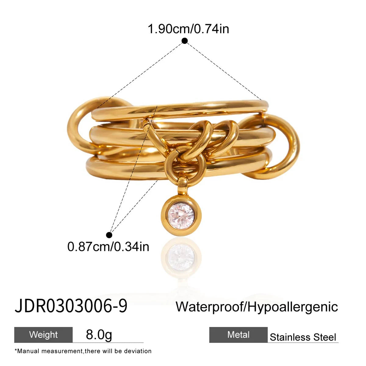 Kika Multilayer Zircon Ring