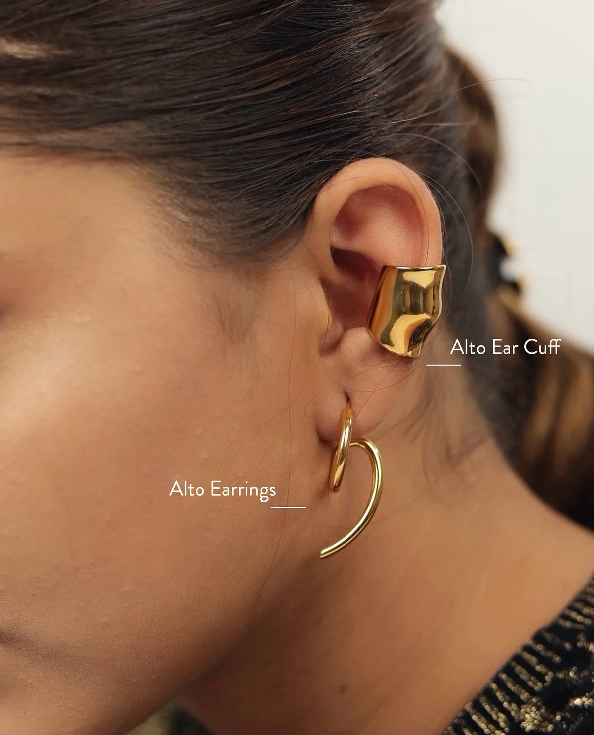 Stainless Steel  Tome Triple Ear Cuff