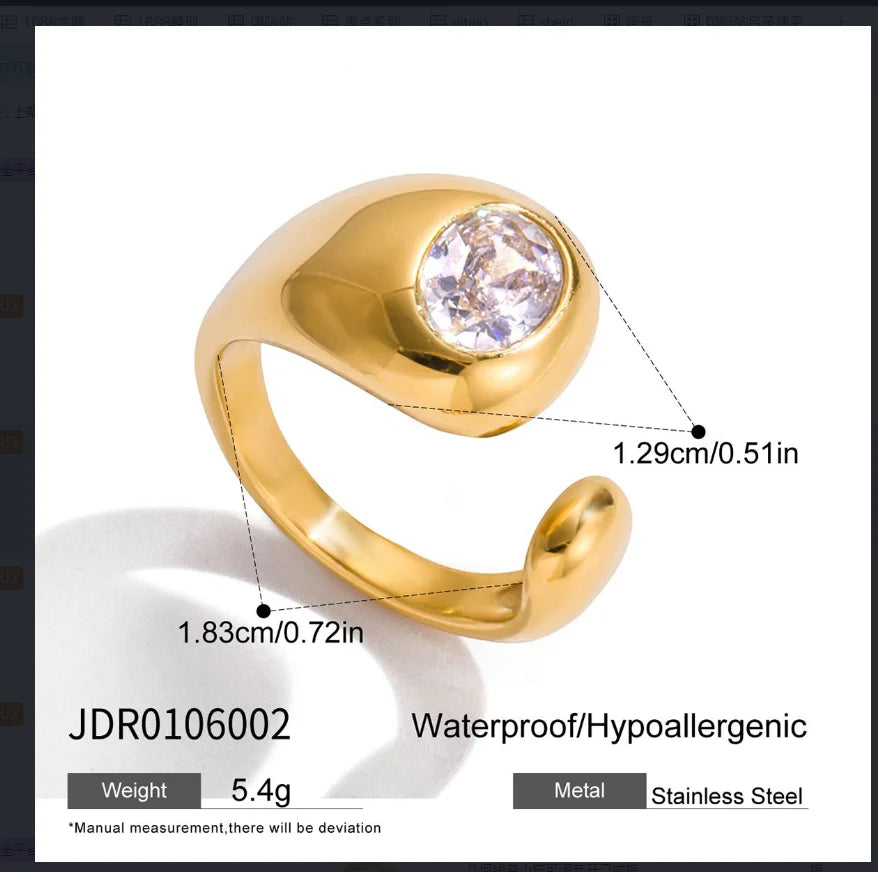 kika Classic Wave Ring