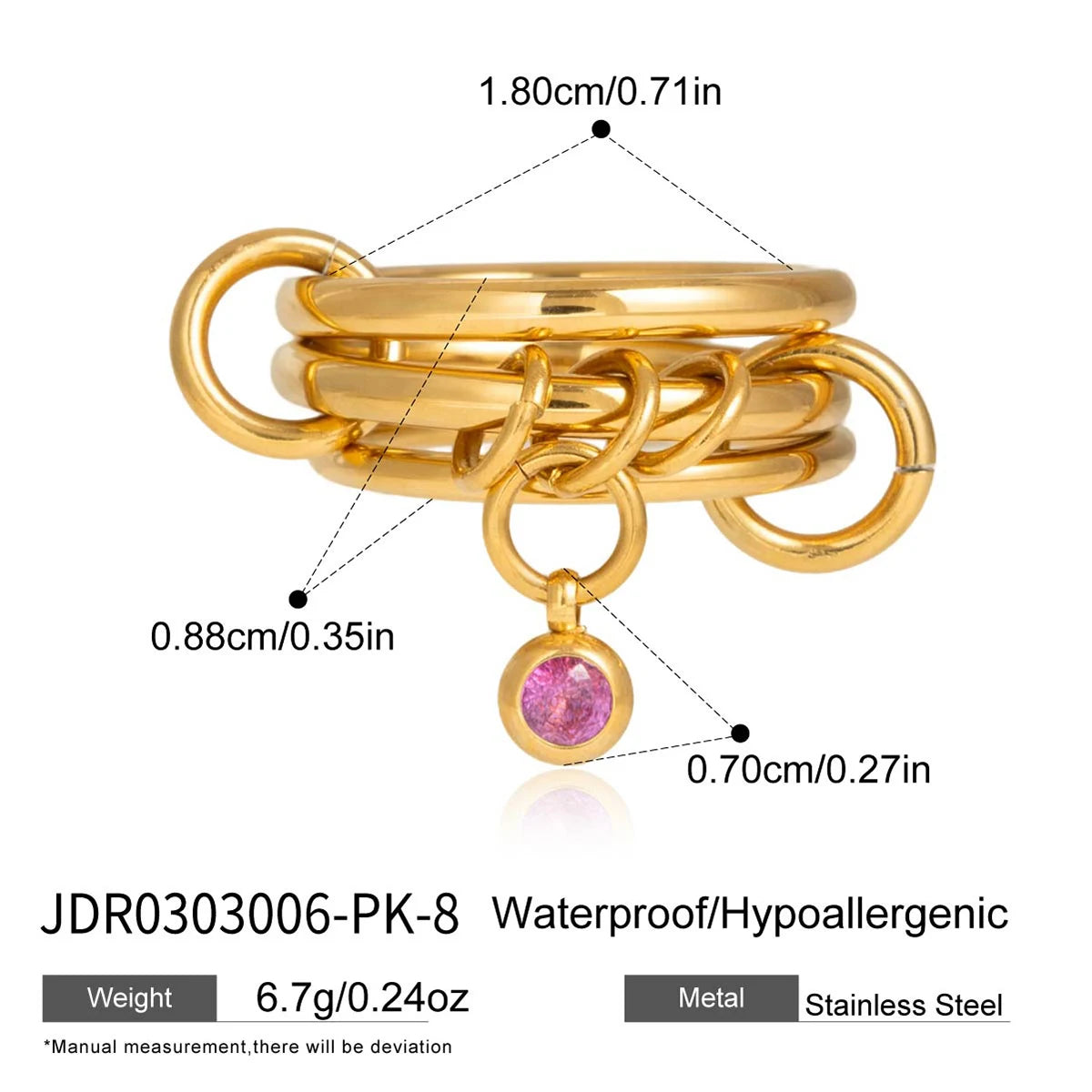 Kika Delicate Divided Finger Rings