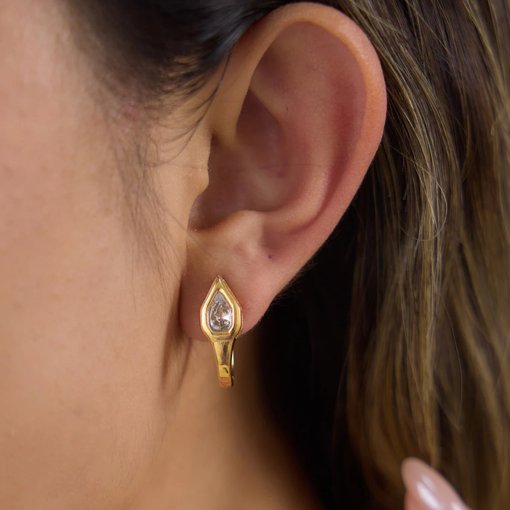 KIKA Classic Snake Shaped U-Shaped Ear Clip Earrings  PVD Gold Plated Stainless Steel316L