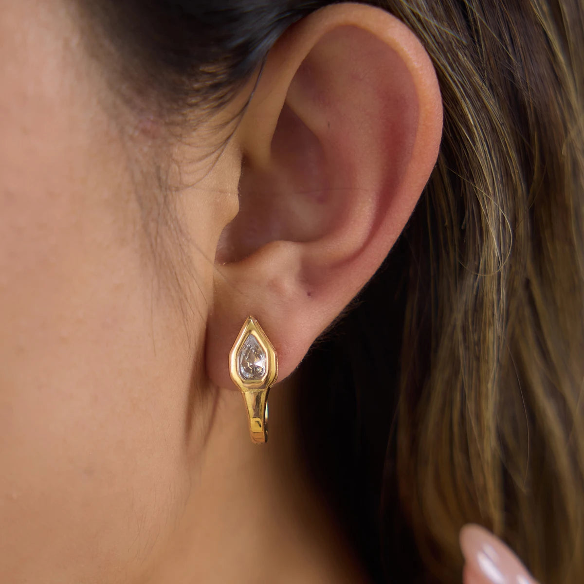 KIKA Classic Snake Shaped U-Shaped Ear Clip Earrings  PVD Gold Plated Stainless Steel316L