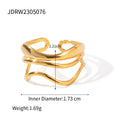 Geometric Open Ring Stacked Irregular