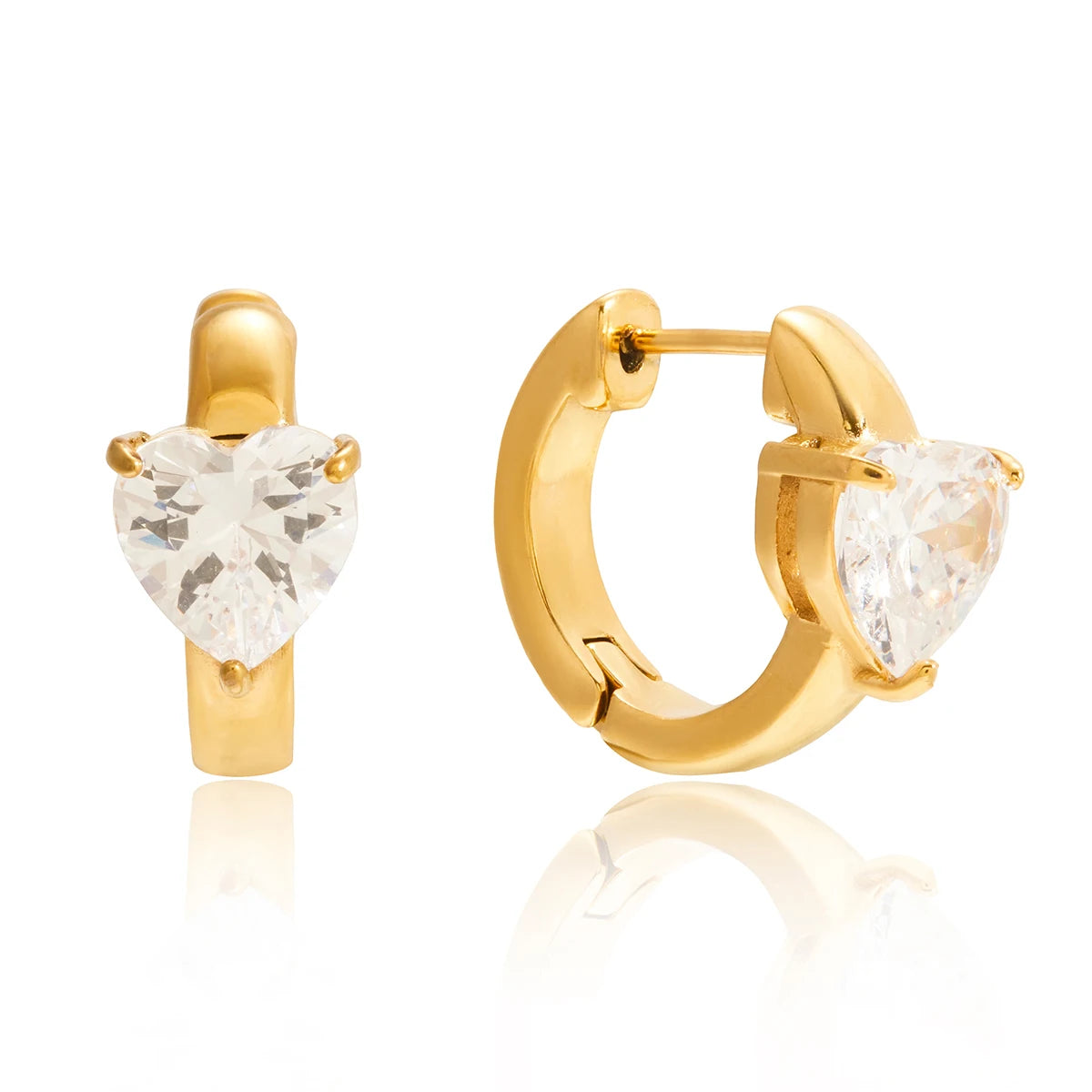Kika Minimalist Classic  Inlay Droplet Shaped Zircon Ear Clip