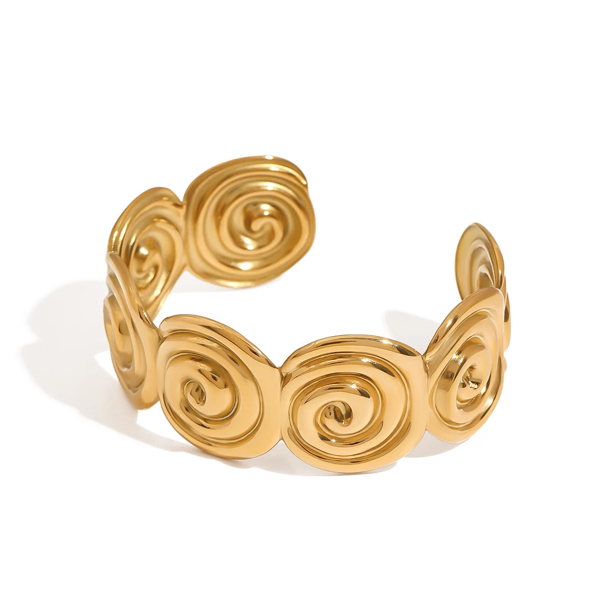 Kika Minimalist Stainless Steel Line Hollow Bracelets