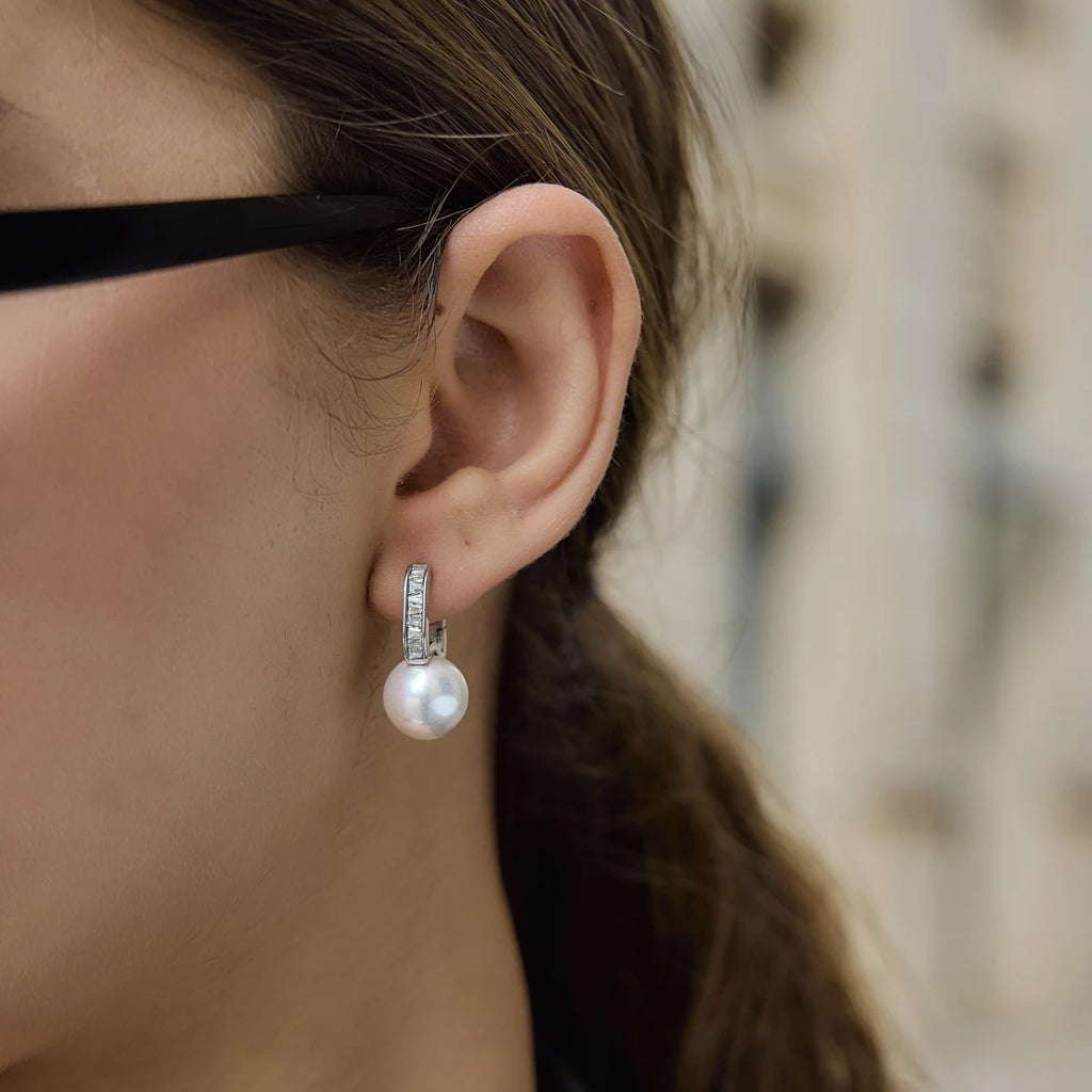 Kika Elegant Imitation Pearl Crystal Earrings