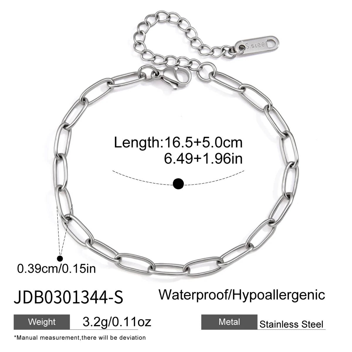 Kika Minimalist Chain Necklace Bracelet