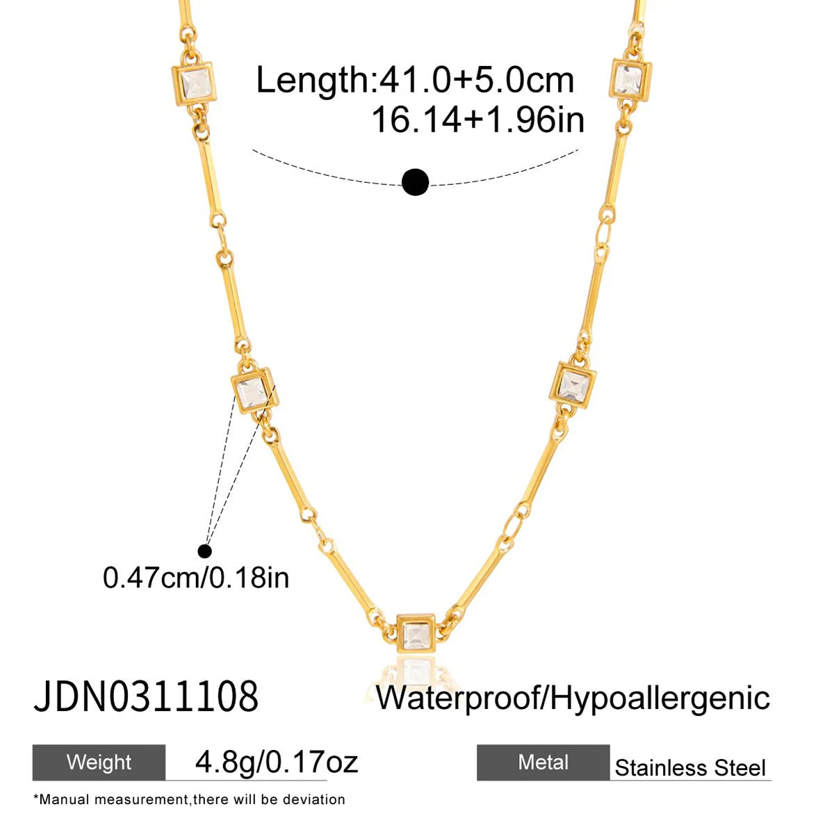 Kika Delicate Zircon Necklace
