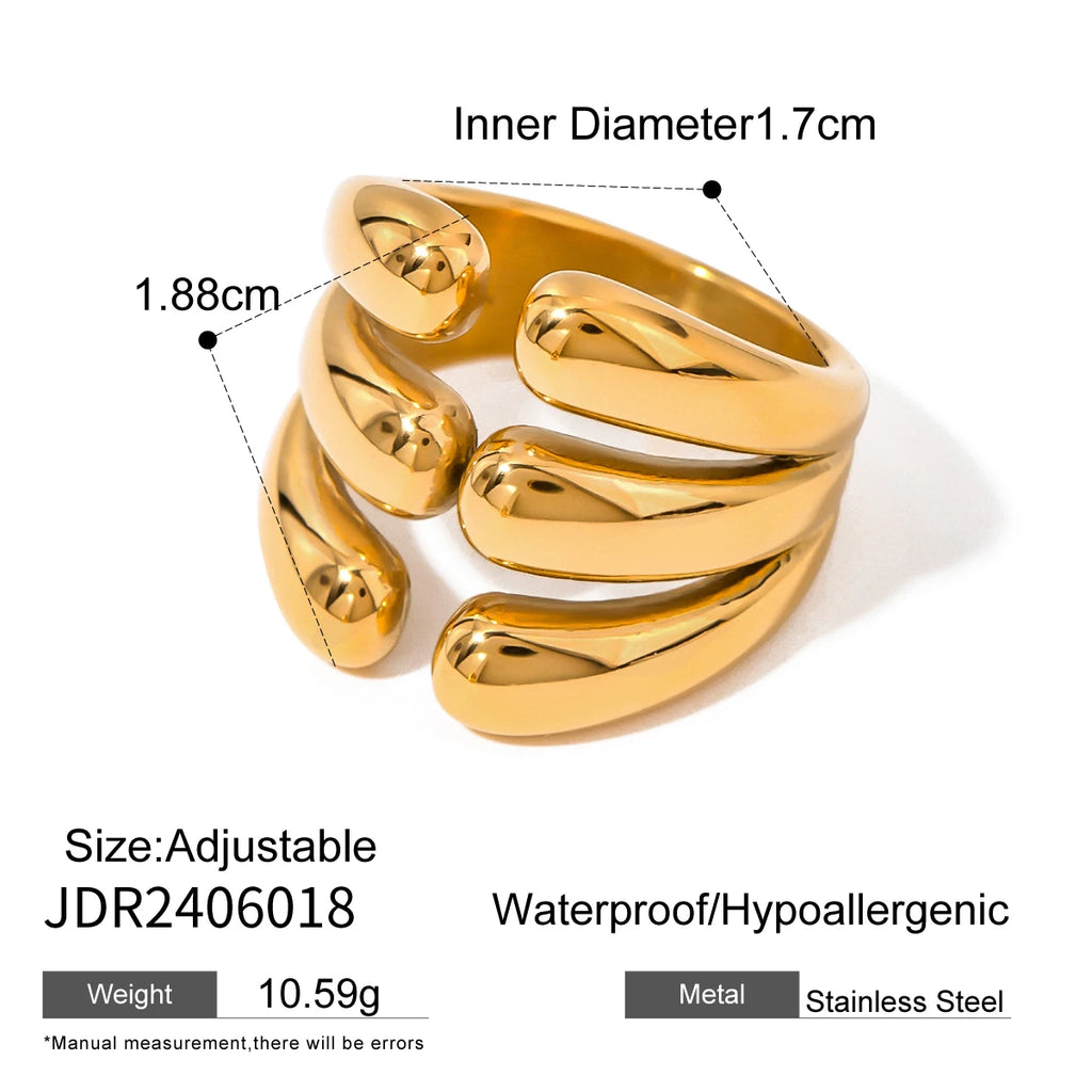 Asymmetric Open Ring Line Adjustable