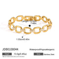 KIKA Classic Hollow Chain Bracelet For Women Waterproof 18K Gold PVD Plated Stainless Steel Bracelet Simple Fashion Jewelry