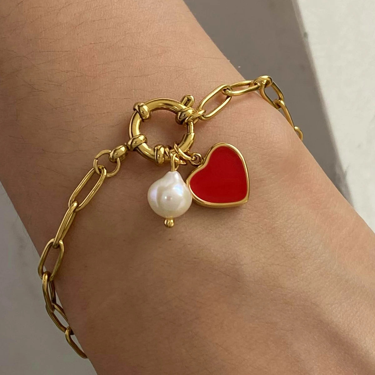 Love Pearl Bracelet Pendant