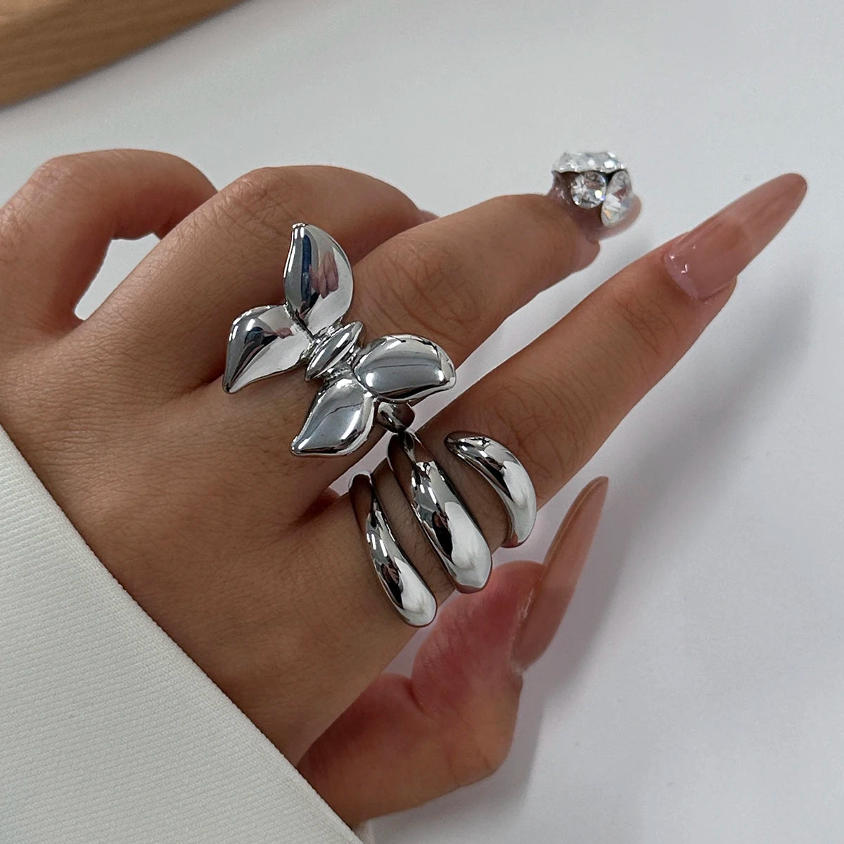 Kika Vintage Open Rings For Women Men Punk Fashion New Gold Silver Color Geometric Knuckle Ring Sets Jewelry Accessories