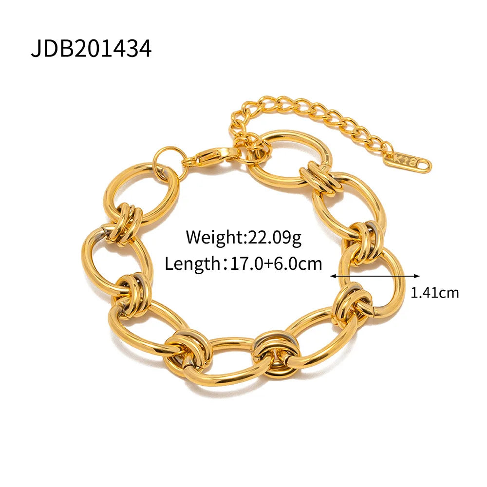 Kika Minimalist Stackable Chain Bracelet