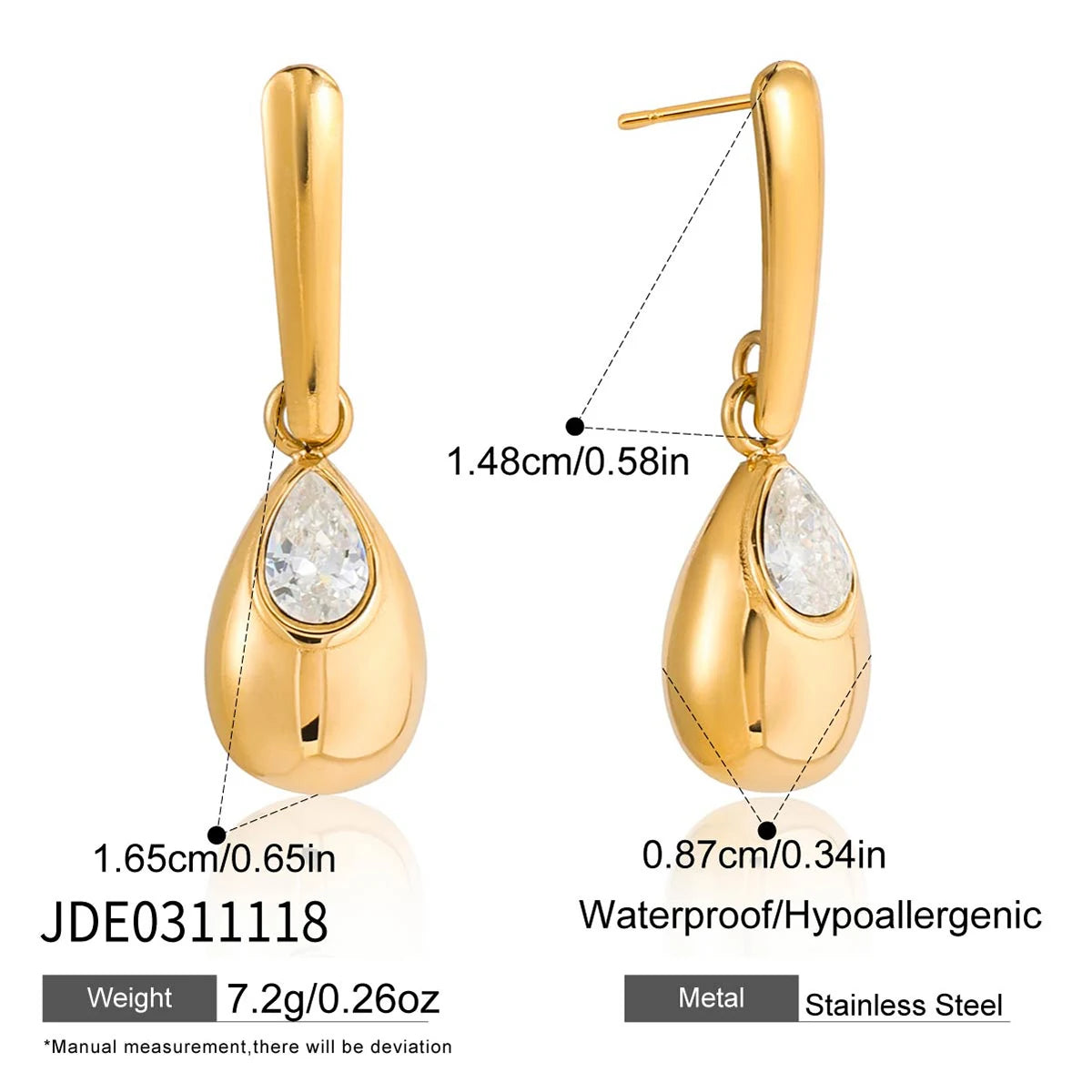 Kika Water Droplet Pendant Earring