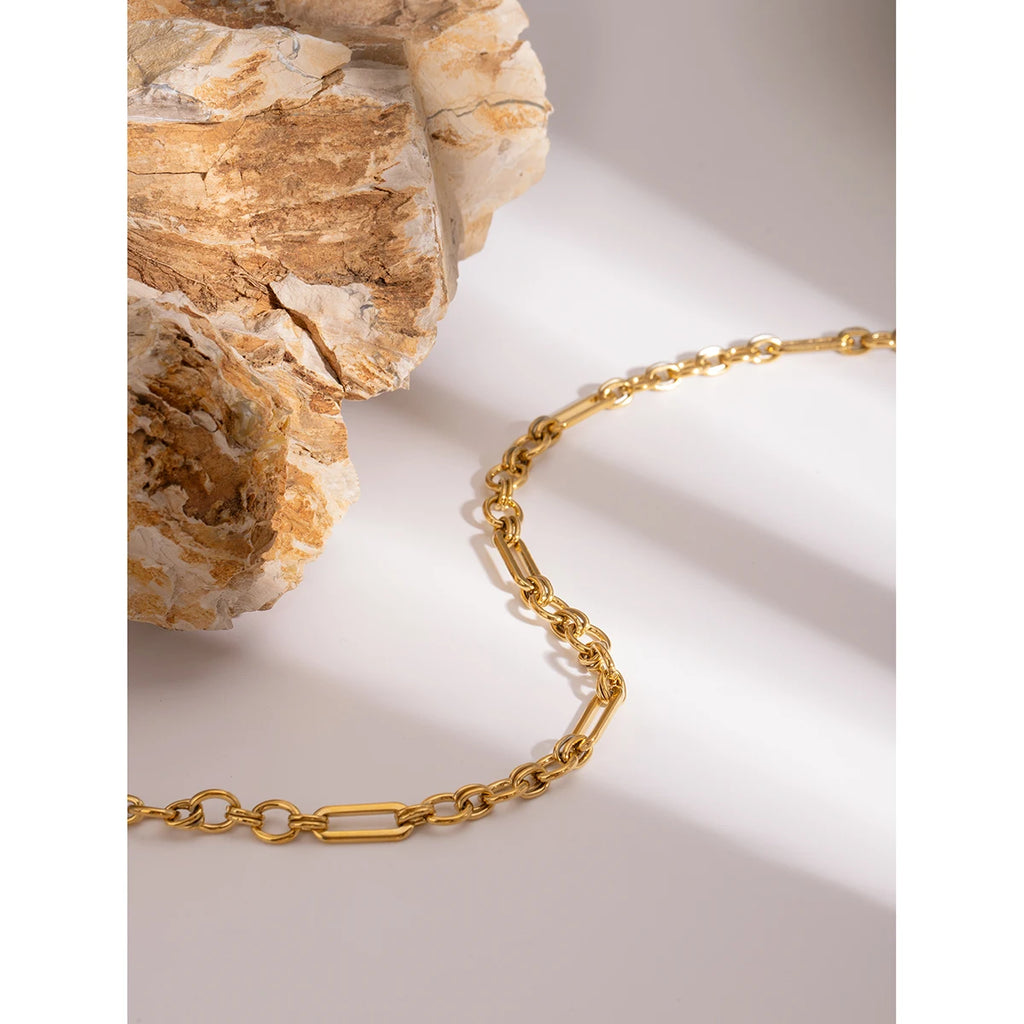Necklace Bracelet for Women Statement Fashion Jewelry PVD Plated
