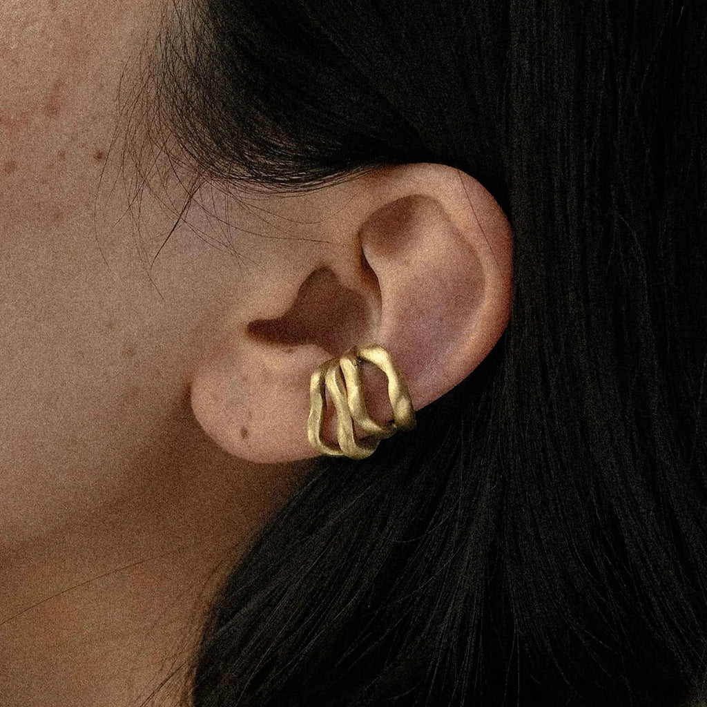 Earring Line Hollow  Stainless Steel Stackable