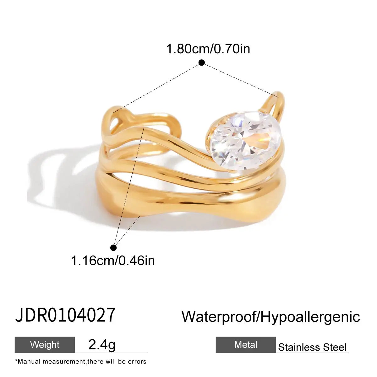 Kika Minimalist Geometric Stackable Ringsw Rings