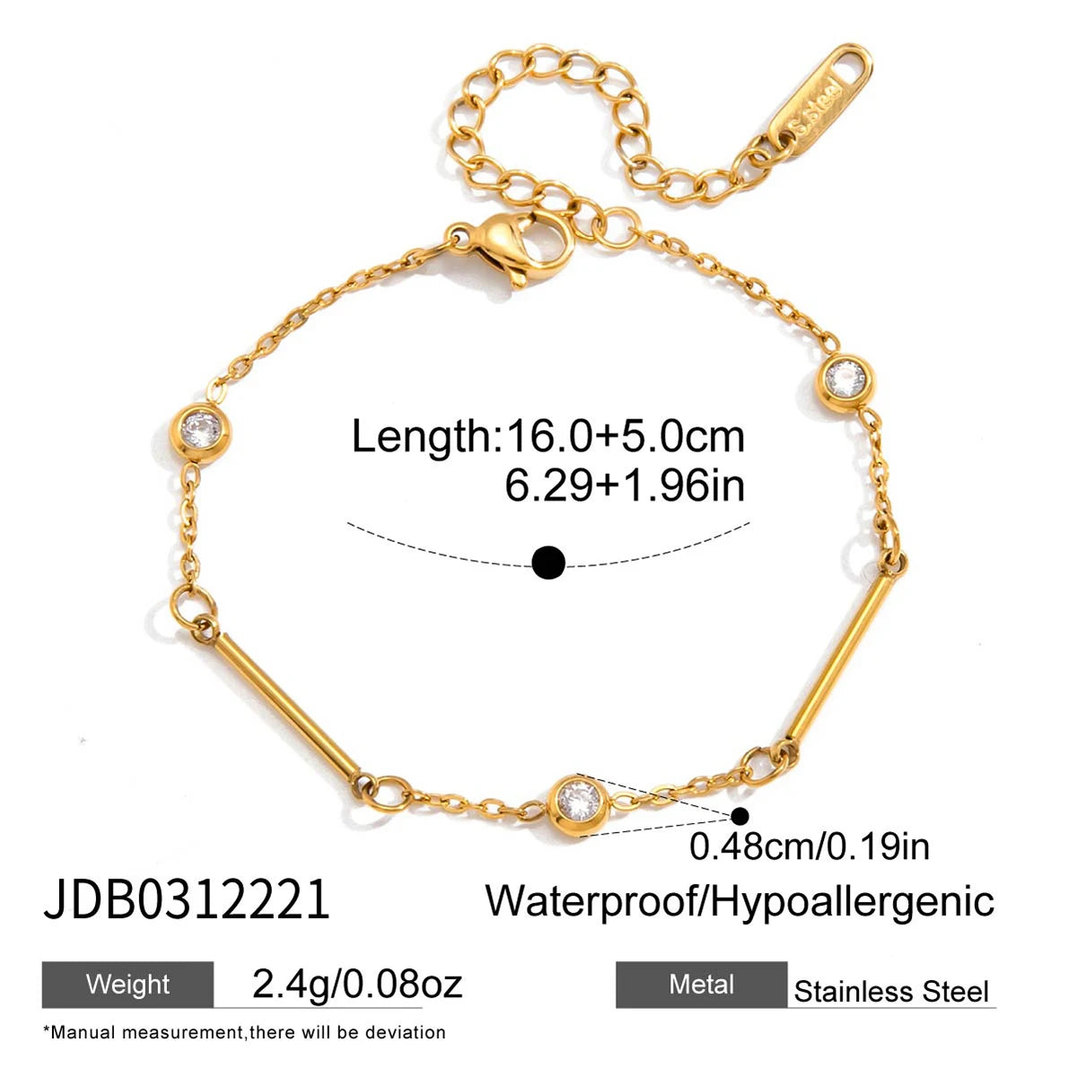 Delicate Bling Cubic Zirconia Bracelet