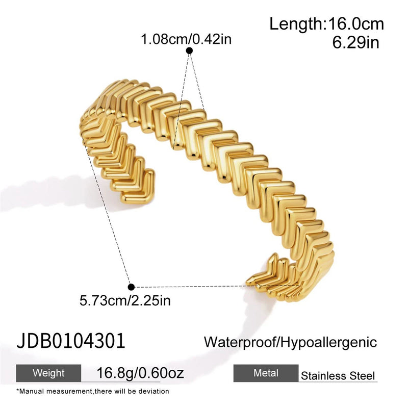 Kika Classic Geometric Cuff Bracelet