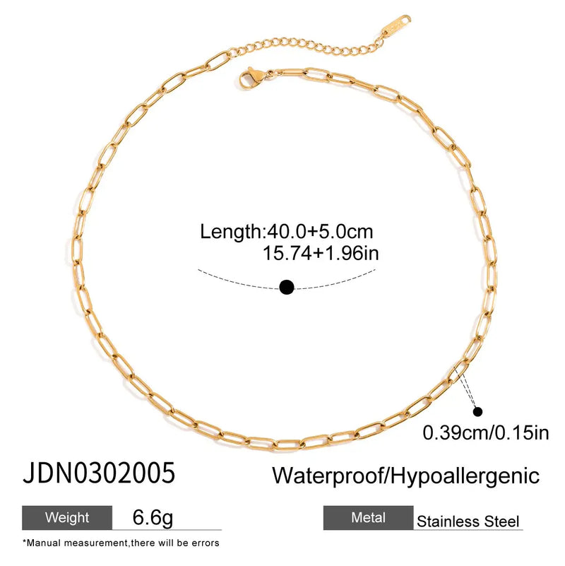 Kika Vintage Drop-Shaped Zircon Tassel Pendant O-Chain Necklace